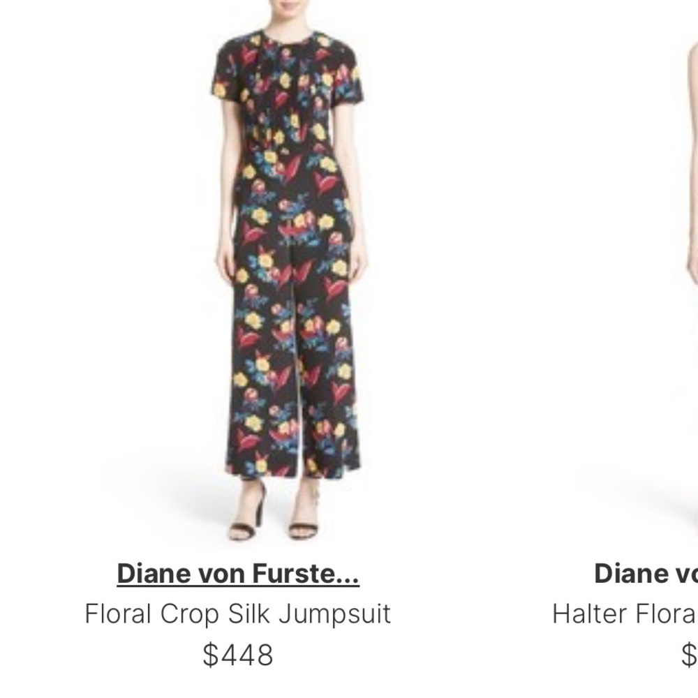 Diane Von Furstenberg Black Maxi Dress with Floral Print - Picture 2 of 9